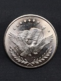 1 Troy Ounce .999 Fine Silver Eagle & Flag Silver Bullion Round Coin