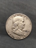 1951 United States Franklin Silver Half Dollar - 90% Silver Coin