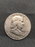 1951-D United States Franklin Silver Half Dollar - 90% Silver Coin