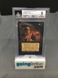 BGS Graded Magic the Gathering Beta Int'l Collectors Edition DEMONIC TUTOR Card - MINT 9