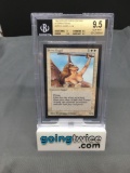 BGS Graded Magic the Gathering Beta Int'l Collectors Edition SERRA ANGEL Card - GEM MINT 9.5