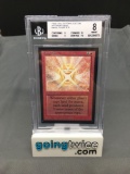 BGS Graded Magic the Gathering Beta Int'l Collectors Edition MANA FLARE Card - NM-MT 8