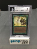 BGS Graded Magic the Gathering Beta Int'l Collectors Edition FORCE OF NATURE Trading Card - MINT 9