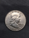 1963-D United States Franklin Silver Half Dollar - 90% Silver Coin