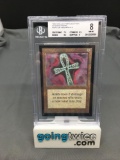 BGS Graded Magic the Gathering Beta Int'l Collectors Edition ANKH OF MISHRA Card - NM-MT 8