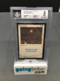 BGS Graded Magic the Gathering Beta Int'l Collectors Edition ARMAGEDDON Card - NM-MT 8