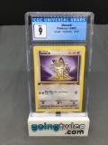 CGC Graded 1999 Pokemon Jungle 1st Edition #56 MEOWTH Trading Card - MINT 9