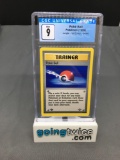 CGC Graded 1999 Pokemon Jungle 1st Edition #64 POKE BALL Trading Card - MINT 9