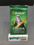 Factory Sealed Magic the Gathering ZENDIKAR RISING 15 Card Draft Booster Pack