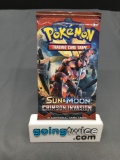 Factory Sealed Pokemon Sun & Moon CRIMSON INVASION 10 Card Booster Pack