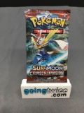 Factory Sealed Pokemon Sun & Moon CRIMSON INVASION 10 Card Booster Pack