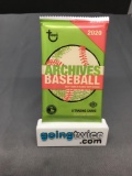 Factory Sealed 2020 Topps Archives Baseball 8 Card Hobby Edition Pack