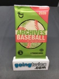 Factory Sealed 2020 Topps Archives Baseball 8 Card Hobby Edition Pack