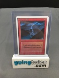 Vintage Magic the Gathering Unlimited LIGHTNING BOLT Trading Card from MTG Estate Collection