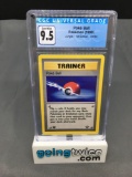 CGC Graded 1999 Pokemon Jungle 1st Edition #64 POKE BALL Trading Card - GEM MINT 9.5