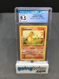 CGC Graded 1999 Pokemon Base Set Unlimited #46 CHARMANDER Trading Card - GEM MINT 9.5