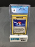 CGC Graded 1999 Pokemon Jungle 1st Edition #64 POKE BALL Trading Card - MINT 9