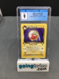 CGC Graded 2000 Pokemon Team Rocket 1st Edition #34 DARK ELECTRODE Trading Card - MINT 9