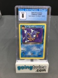 CGC Graded 2000 Pokemon Team Rocket 1st Edition #25 DARK GYARADOS Rare Trading Card - NM-MT 8