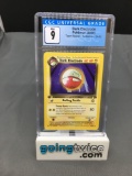 CGC Graded 2000 Pokemon Team Rocket 1st Edition #34 DARK ELECTRODE Trading Card - MINT 9