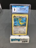 CGC Graded 2000 Pokemon Team Rocket 1st Edition #22 DARK DRAGONITE Rare Trading Card - MINT 9