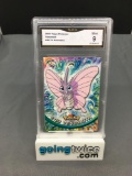 GMA Graded 2000 Pokemon Topps Animation #49 VENOMOTH Trading Card - MINT 9