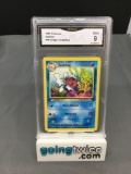 GMA Graded 1999 Pokemon Jungle 1st Edition #46 SEAKING Trading Card - MINT 9