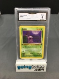GMA Graded 1999 Pokemon Fossil 1st Edition #48 GRIMER Trading Card - MINT 9