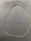 Wheat Link 2.75mm Wide 16in Long Italian Made Sterling Silver Chain