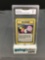 GMA Graded 2000 Pokemon Gym Heroes 1st Edition #125 SABRINA'S GAZE Trading Card - NM 7