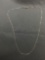 Box Link 0.75mm Wide 16in Long Sterling Silver Italian Made Chain