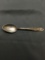 Detailed Chicago Motif 5.5in Long 1.25in Wide Sterling Silver Signed Designer Collectible Spoon