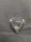 Triangle Shaped 20x20x20mm Commemorative Dorothy Carnegie Sterling Silver Pendant