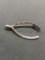 Theda Designer Brush Finished Carving Detailed 35mm Long 17mm Wide Wishbone Themed Sterling Silver