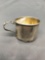 High Polished Signed Designer 70mm Wide 47mm Deep 39mm Tall Sterling Silver Engraving Detailed Cup