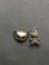 Lot of Two Sterling Silver Charms, One Pussy Cat Mask & One Teddy Bear