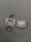 Lot of Two Sterling Silver Charms, One Library Themed & One Signet
