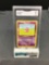 GMA Graded 1999 Pokemon Fossil #55 SLOWPOKE Trading Card - NM 7