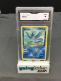 GMA Graded 1999 Pokemon Fossil #17 ARTICUNO Trading Card - NM 7