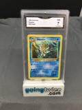 GMA Graded 1999 Pokemon Fossil #40 OMASTAR Trading Card - NM 7