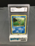 GMA Graded 1999 Pokemon Fossil #49 HORSEA Trading Card - NM 7