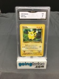 GMA Graded 1999 Pokemon Jungle #60 PIKACHU Trading Card - NM 7