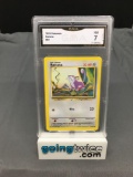 GMA Graded 1999 Pokemon Base Set Unlimited #61 RATTATA Trading Card - NM 7