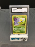 GMA Graded 1999 Pokemon Jungle #49 BELLSPROUT Trading Card - NM 7