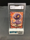 GMA Graded 2000 Pokemon Topps TV Animation #24 ARBOK Trading Card - NM-MT 8