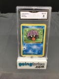 GMA Graded 1999 Pokemon Fossil #54 SHELLDER Trading Card - NM-MT 8