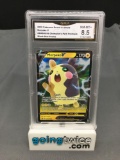 GMA Graded 2020 Pokemon Champion's Path Promo #SWSH056 MORPEKO V Holofoil Rare Trading Card - NM-MT+