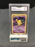 GMA Graded 2000 Pokemon Team Rocket 1st Edition #26 DARK HYPNO Rare Trading Card - NM 7
