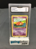 GMA Graded 2000 Pokemon Team Rocket #67 SLOWPOKE Trading Card - MINT 9