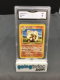 GMA Graded 1999 Pokemon Base Set Unlimited #23 ARCANINE Trading Card - NM 7